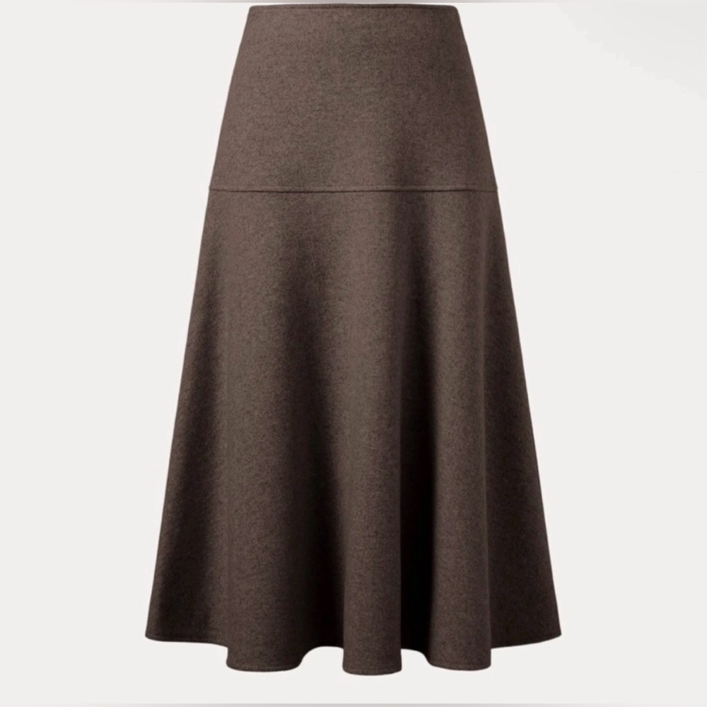 CashSoft Wool-like Flared Maxi Skirt
Heather Brown XXL